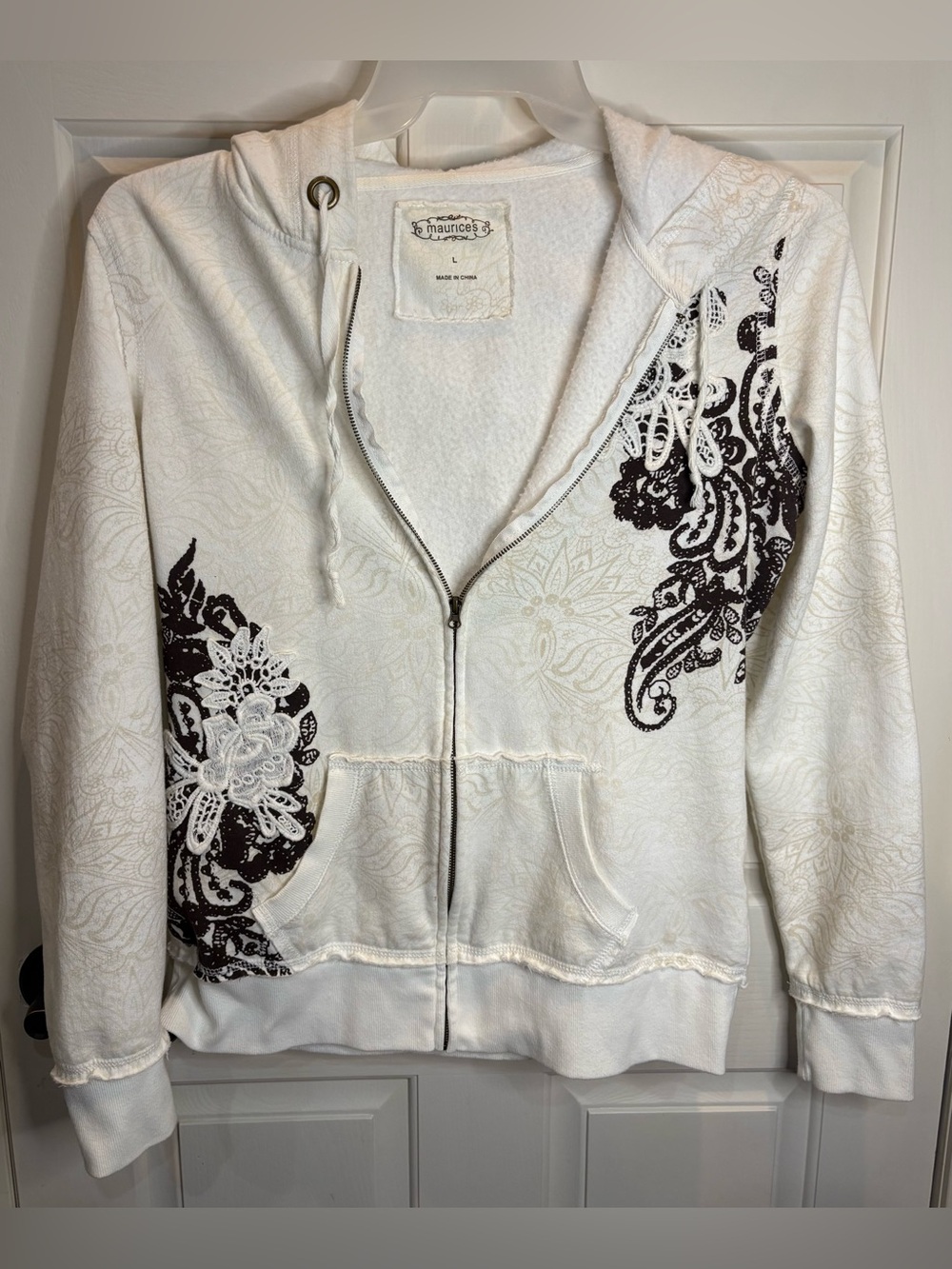 Women’s L Maurices Zip-Up Hoodie - Archival Piece From Early-2000’s